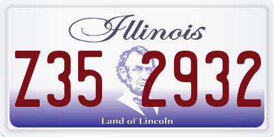 IL license plate Z352932