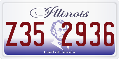 IL license plate Z352936