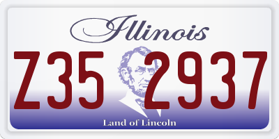 IL license plate Z352937