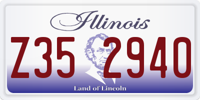 IL license plate Z352940