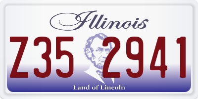 IL license plate Z352941