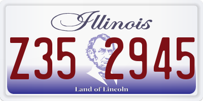 IL license plate Z352945