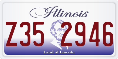 IL license plate Z352946