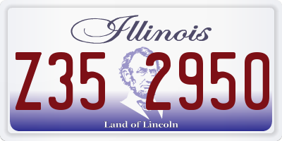 IL license plate Z352950