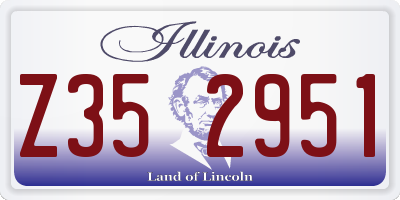 IL license plate Z352951