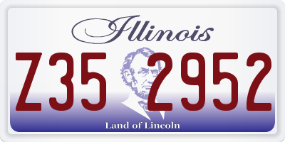 IL license plate Z352952