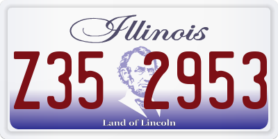 IL license plate Z352953