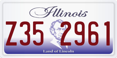 IL license plate Z352961
