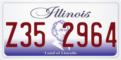 IL license plate Z352964