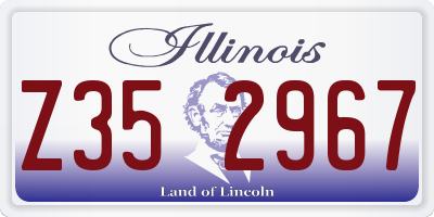 IL license plate Z352967