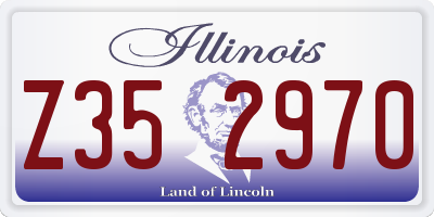 IL license plate Z352970