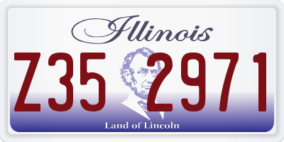 IL license plate Z352971
