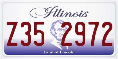 IL license plate Z352972