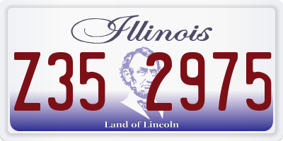 IL license plate Z352975