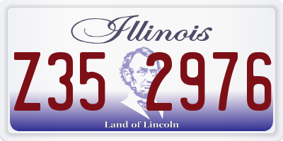 IL license plate Z352976