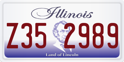 IL license plate Z352989