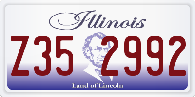 IL license plate Z352992