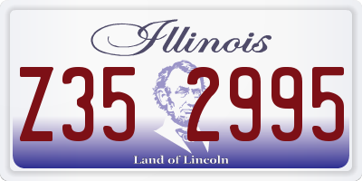 IL license plate Z352995