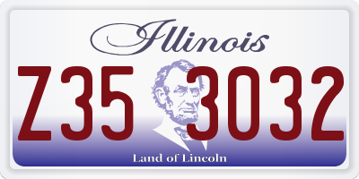 IL license plate Z353032