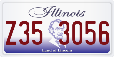 IL license plate Z353056