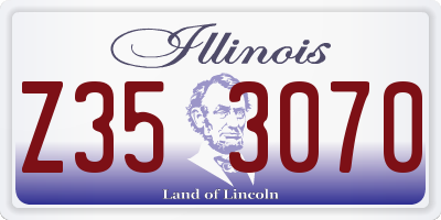 IL license plate Z353070