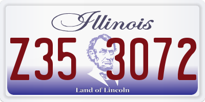IL license plate Z353072
