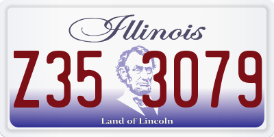 IL license plate Z353079