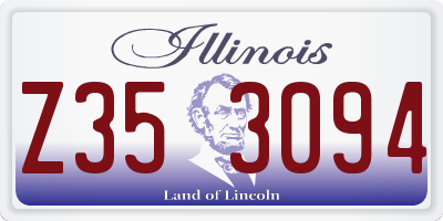 IL license plate Z353094