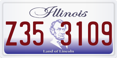 IL license plate Z353109
