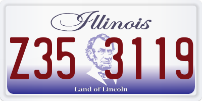 IL license plate Z353119