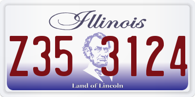 IL license plate Z353124