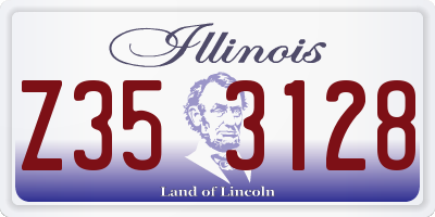 IL license plate Z353128