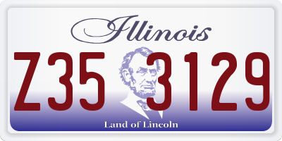 IL license plate Z353129