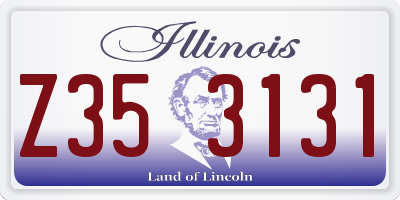 IL license plate Z353131