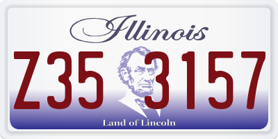 IL license plate Z353157