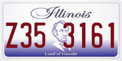 IL license plate Z353161