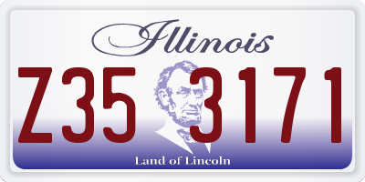 IL license plate Z353171