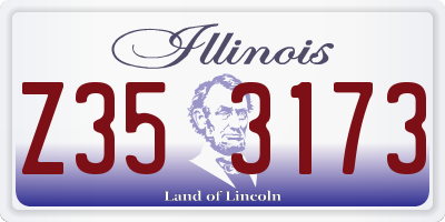 IL license plate Z353173