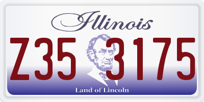 IL license plate Z353175
