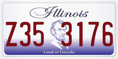 IL license plate Z353176