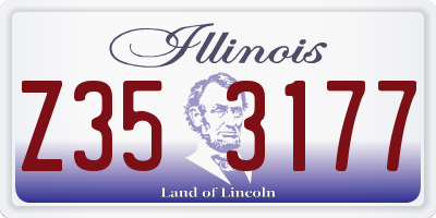 IL license plate Z353177