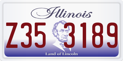 IL license plate Z353189