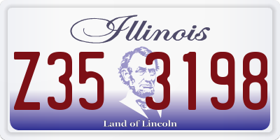 IL license plate Z353198