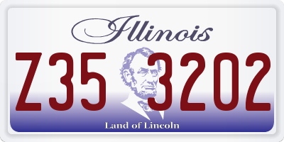 IL license plate Z353202