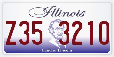 IL license plate Z353210