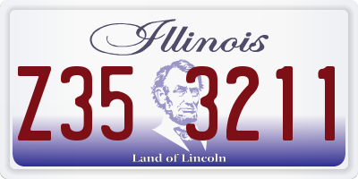 IL license plate Z353211