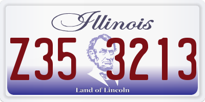 IL license plate Z353213