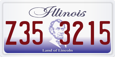 IL license plate Z353215