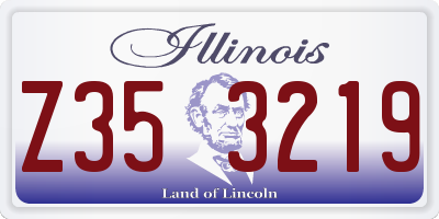 IL license plate Z353219