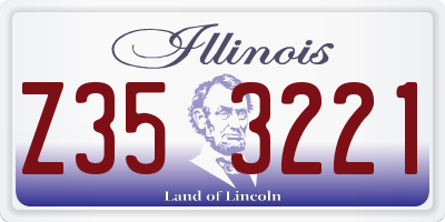 IL license plate Z353221